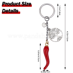 304 Stainless Steel Enamel Keychain&nbsp;KEYC-SW00010