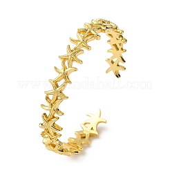 Brass Cuff Bangles for Women&nbsp;BJEW-F514-02G