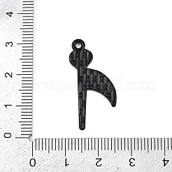 ハロウィンアロイエナメルペンダント  ブラック  スカル  29.5x14x1mm  穴：1.8mm&nbsp;ENAM-P259-01F-EB