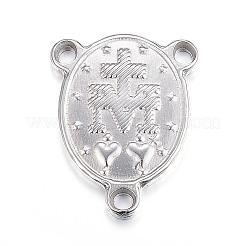 Tarnish Resistant 201 Stainless Steel Chandelier Component Links&nbsp;STAS-F084-10P