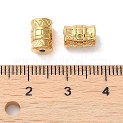 304ステンレススチールビーズ  コラム  18KGP本金メッキ  8.5x5.5mm  穴：1.5mm&nbsp;STAS-I203-29G