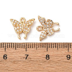 Brass Micro Pave Cubic Zirconia Pendants&nbsp;ZIRC-L105-13G