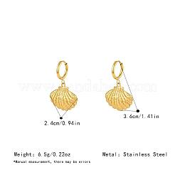 Ocean 304 Stainless Steel Hoop Dangle Earrings for Women&nbsp;DN9984-6