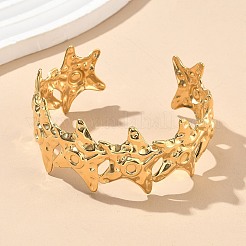 304 Stainless Steel Cuff Bangles for Women&nbsp;AJEW-P127-12G