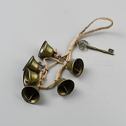 Iron Bell Witch Wind Chimes for Door Wall Hanging Ornaments&nbsp;HJEW-WH20003-32