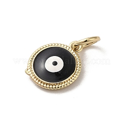 Brass Enamel Charms&nbsp;KK-E092-14G-01