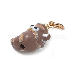 Spray Painted Alloy Pendants&nbsp;AL-CBAE186-05G