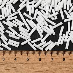 Baking Paint Glass Twist Bugle Beads&nbsp;SEED-C004-02P