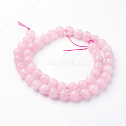 Natural Rose Quartz Bead Strands&nbsp;G-G735-59-8mm