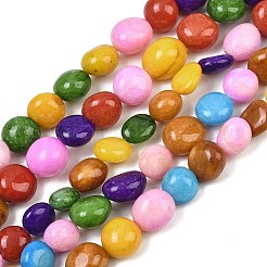 Dyed Natural White Jade Beads Strands&nbsp;GG-CBACF26-B01-03