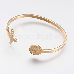 304 Stainless Steel Cuff Bangles&nbsp;BJEW-N0028-02