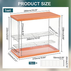 Assembled Rectangle Acrylic Action Figures Display Boxes&nbsp;ODIS-WH0017-096A