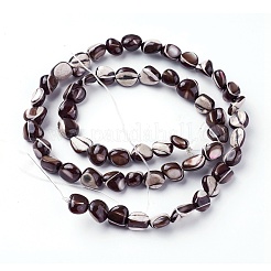 シェルビーズ連売り  ナゲット  5.2~9x5~8x4~7mm  穴：0.8mm  約56~60個/連  15.7インチ〜15.8インチ（40~40.3cm）&nbsp;X-SSHEL-E571-45B