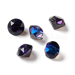 Mocha Fluorescent Style K9 Glass Rhinestone Cabochons&nbsp;RGLA-J014-A-MI