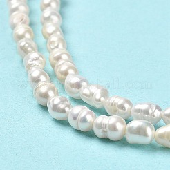 Natural Cultured Freshwater Pearl Beads Strands&nbsp;PEAR-E016-126