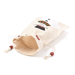 Christmas Theme Cotton Fabric Cloth Bag&nbsp;ABAG-H104-A02