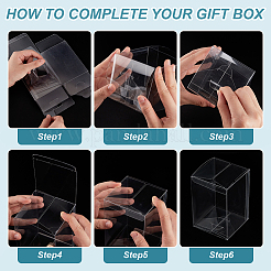 Transparent Plastic PVC Box Gift Packaging&nbsp;CON-WH0099-32A