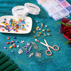 DIY Evil Eye Bracelet Making Kit&nbsp;DIY-TA0004-41