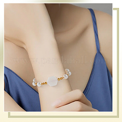 2 連売り天然淡水貝ビーズ 連売り  六角  フローラルホワイト  16.5~17x15.5~16x3mm  穴：0.8mm  約21個/連  13.9インチ&nbsp;SSHEL-SC0001-36D