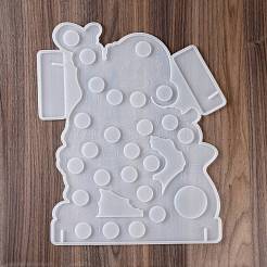 DIY Christmas Santa Claus Display Decoration Silicone Molds&nbsp;DIY-G058-C01