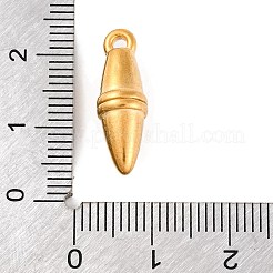 304ステンレスペンダント  オーバルチャーム  18KGP本金メッキ  20x7mm  穴：2mm&nbsp;LS-STAS-Z077-02G