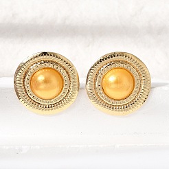 Brass Stud Earrings for Women&nbsp;KK-CBA9D38-02G