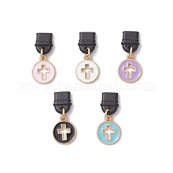 Alloy Enamel Mobile Plugs&nbsp;HJEW-JM03706