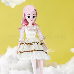 ミニハンドメイドプラスチック人形帽子24個  人形アクセサリー用  ミックスカラー  37~79x13~31mm&nbsp;DIY-DR0001-65