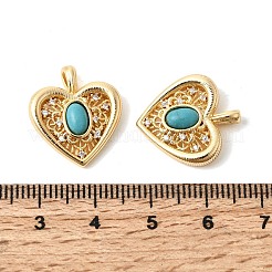 Synthetic Turquoise Pendants&nbsp;KK-Z149-11G-01