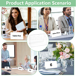 Name Plastic Table Top Display Stand&nbsp;ODIS-WH0070-86C