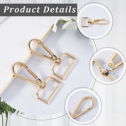 16Pcs Zinc Alloy Swivel Clasps&nbsp;FIND-SP0003-73G
