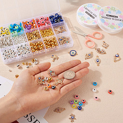 DIY Evil Eye Bracelet Making Kit&nbsp;DIY-TA0004-42