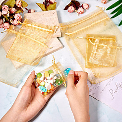 60Pcs 6 Styles Organza Bags Jewellery Storage Pouches Wedding Favour Party Mesh Drawstring Gift&nbsp;OP-TA0001-08