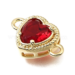 Brass Glass Connector Charms&nbsp;KK-E802-26G-C