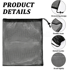 Rectangle Mesh Polyester Gift Bags&nbsp;ABAG-WH20001-23A