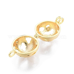 Brass Hollow Diffuser Locket Pendants&nbsp;KK-C006-27G