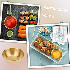 6Pcs Stainless Steel Dipping Bowls&nbsp;AJEW-CP0009-70G