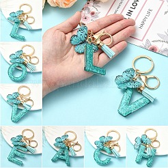 Resin & Acrylic & Faux Suede Tassel Keychain&nbsp;X1-KEYC-YW00119-01