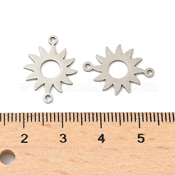 201 Stainless Steel Laser Cut Connector Charms&nbsp;STAS-P428-06P