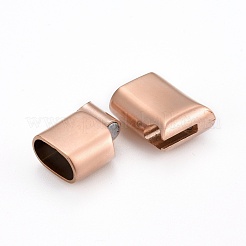 304 Stainless Steel Magnetic Clasps with Glue-in Ends&nbsp;STAS-F130-39R
