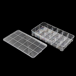 プラスチックビーズ収納ケース  ボックス  透明  サイズ：長さ約29cm  幅16.5cm  4.7センチ、厚&nbsp;X-CON-S015