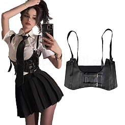 2Pcs 2 Colors PU Leather Waist Belt Harness&nbsp;AJEW-WR0002-02