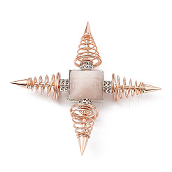 Rose Gold Brass Spritual Energy Generator&nbsp;DJEW-P003-01RG