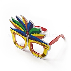 Felt Brazil Carnival Eyeglasses Frame Decoration&nbsp;LS-AJEW-G044-01D