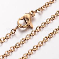 Ion Plating(IP) 304 Stainless Steel Necklace&nbsp;MAK-K004-06G