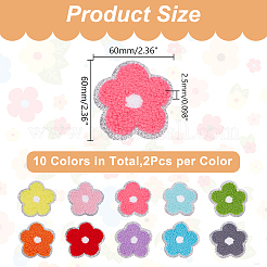 20Pcs 10 Colors Dollar Sign Computerized Embroidery Cloth Self Adhesive Patches&nbsp;PATC-HY0001-67