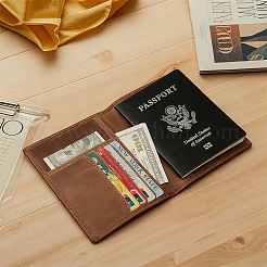 Rectangle Leather Travel Passport Wallet Cover&nbsp;AJEW-WH20096-54C