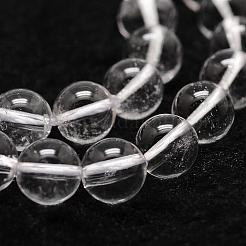 天然石クオーツクリスタルビーズ連売り  ロッククリスタルビーズ  ラウンド  グレードA  透明  14mm  穴：1.2mm  約28個/連  14.9インチ〜15.1インチ&nbsp;G-D840-61-14mm