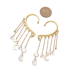 Teardrop Glass Beaded Dangle Earrings&nbsp;EJEW-TA00524