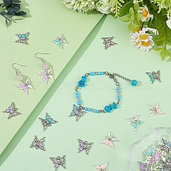 32Pcs 8 Colors Alloy Enamel Pendants&nbsp;FIND-SC0023-07